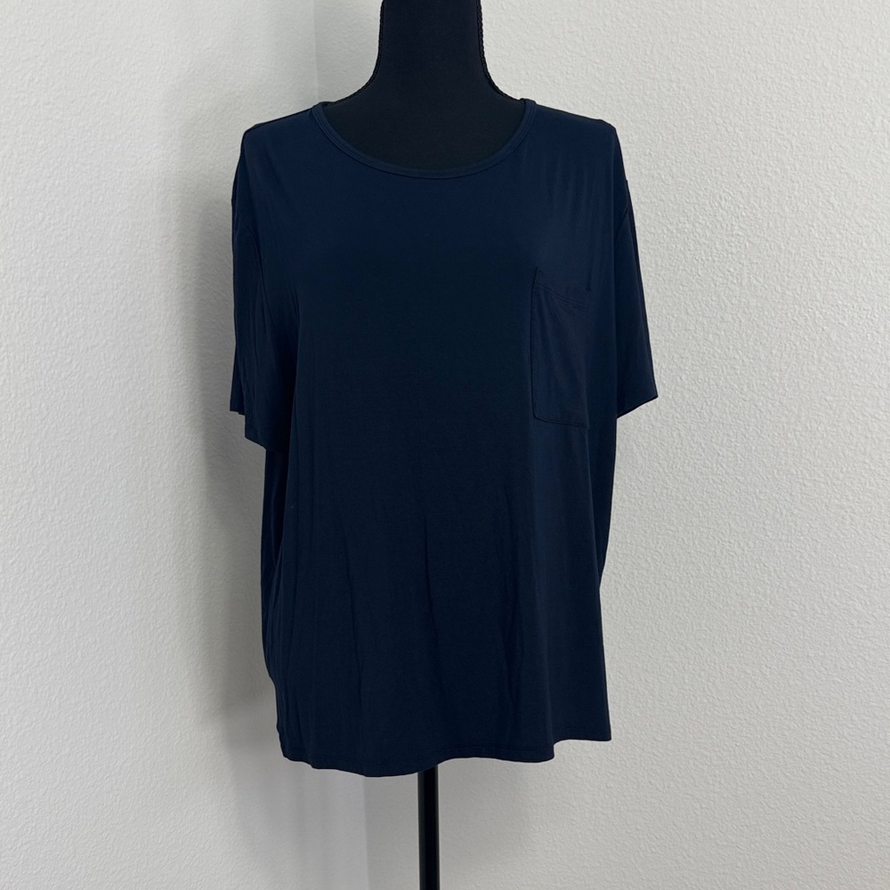 Cozy Earth Women's Bamboo Stretch-Knit Lounge Tee - Picture 2 of 9
